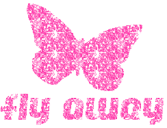 butterfly fly away pink image